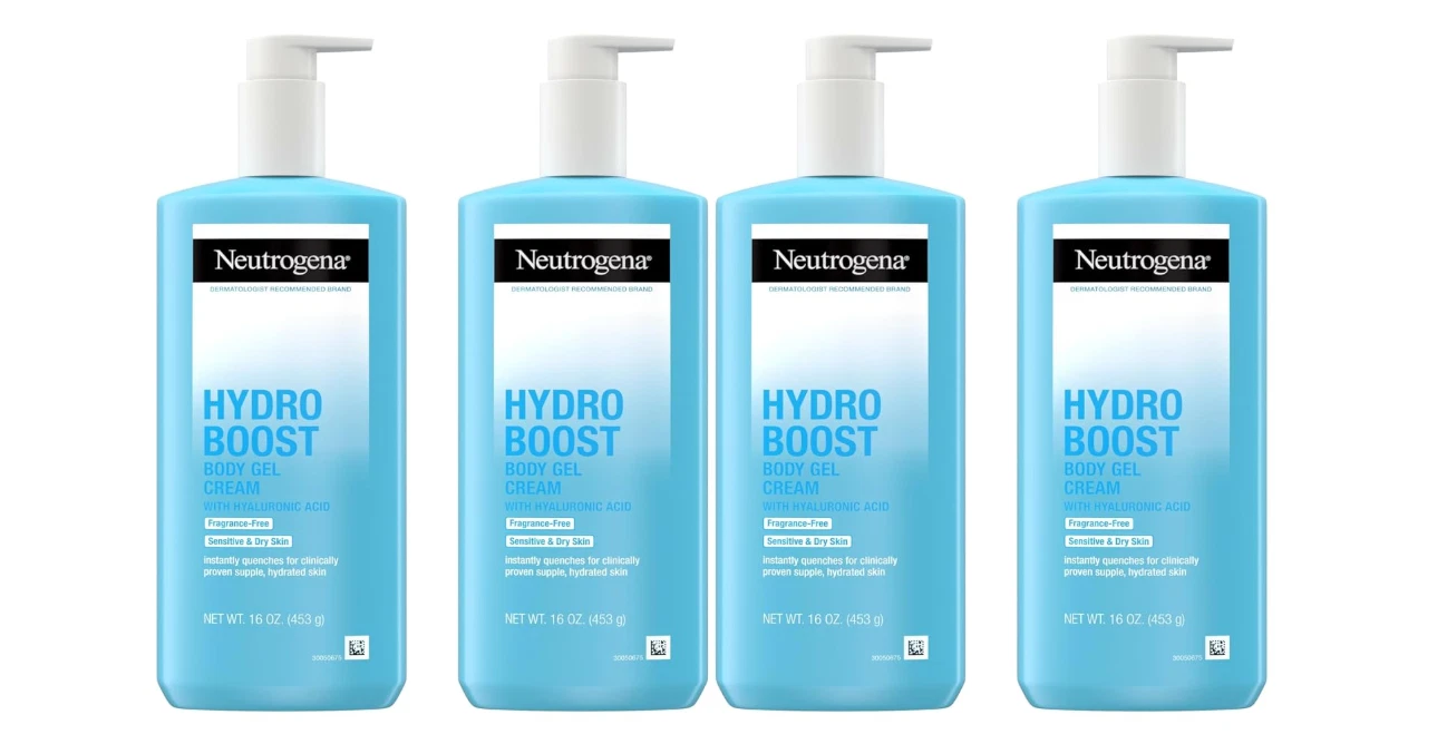 Neutrogena Hydro Boost Body Gel Cream 16 oz Pack of 4