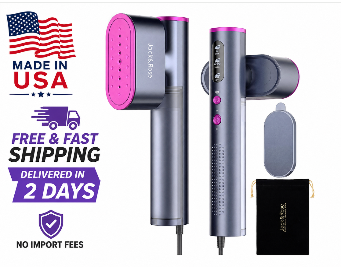 **Jack & Rose Travel Steamer for Clothes, 100-220V Portable