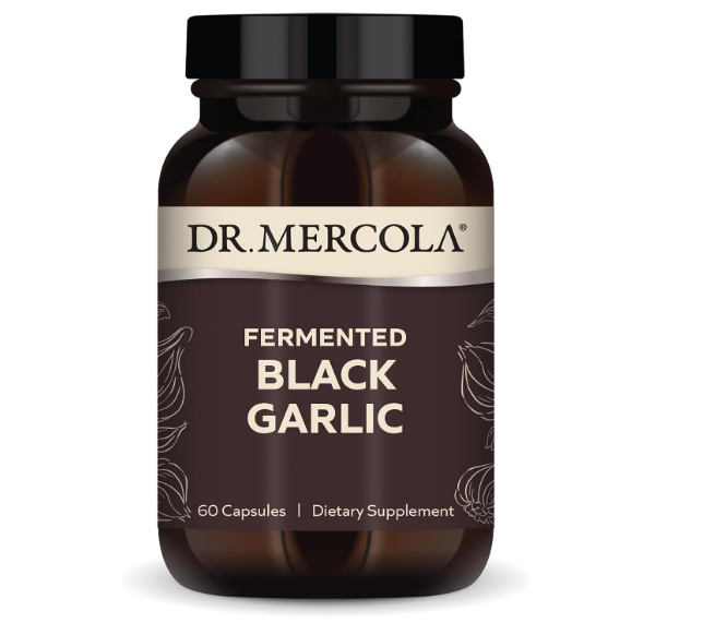Dr. Mercola Fermented Black Garlic – 60 Capsules, 30 Servings