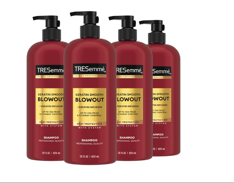 TRESemmé Keratin Smooth Shampoo 28 oz 4-Pack – Dry Hair Care
