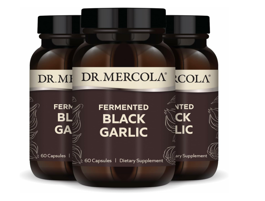 Dr. Mercola Fermented Black Garlic – 180 Capsules (90 Servings)