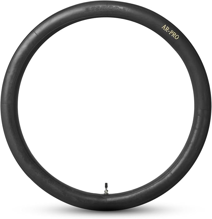 AR-PRO 2.75/3.00-21" Dirt Bike Inner Tube, 90/90-21 80/100-21 Heavy Duty Motorcycle Tube with TR4 Staight Valve Stem, Made from Thick Premium Rubber (1-Pack)
