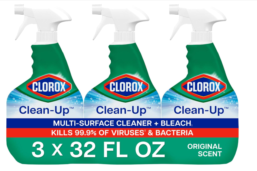 Clorox Clean-Up Multi-Surface Cleaner with Bleach, 32 fl. oz., Pack of 3