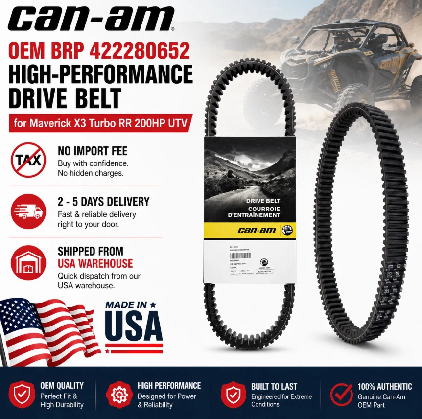 **OEM Can-Am BRP 422280652 High-Performance Drive Belt